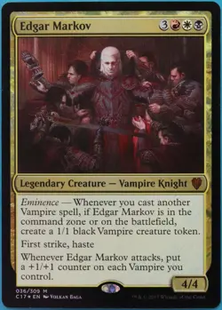Edgar Markov FOIL Commander 2017 PLD Mythic Rare CARD (516412) ABUGames - Image 1