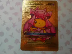 Pokemon Fan Art Gold Foil Card Lot - Charizard and Pikachu - Image 2