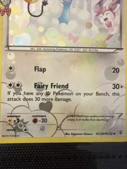 Altaria RC24/RC32 Full Art Holo Pokemon Card Generations Radiant Collection 2016 - Image 2