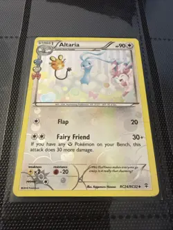 Altaria RC24/RC32 Full Art Holo Pokemon Card Generations Radiant Collection 2016 - Image 3