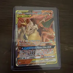 Charizard & Braixen GX 22/236 Cosmic Eclipse Tag Team Ultra Rare Pokemon Card - Image 1