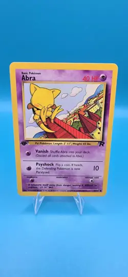 Pokemon TCG Abra Card 49/82 1st Edition MP LP - Image 1