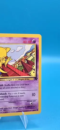 Pokemon TCG Abra Card 49/82 1st Edition MP LP - Image 3