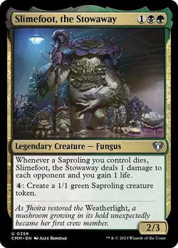 Slimefoot, the Stowaway Foil Commander Masters 356 NM MTG - Image 1