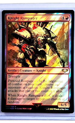 MTG Magic the Gathering Warhammer 40000 40K Surge Foil #80 Knight Rampager - Image 1