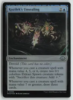 Kozilek's Unsealing LP Foil 65 Modern Horizons 3 Magic: The Gathering - Image 1