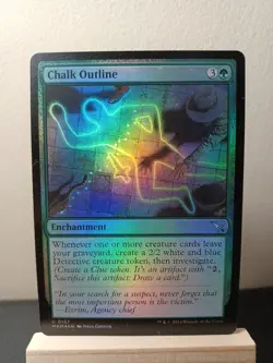 Chalk Outline Foil [LP] - Murders at Karlov Manor - MTG MKM [UC] - Image 1