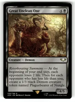Great Unclean One NM Universes Beyond: Warhammer 40,000 35 MTG Regular Rare - Image 1