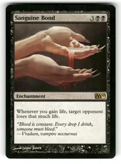 Sanguine Bond LP Magic 2010 (M10) 111 MTG Regular Rare - Image 1
