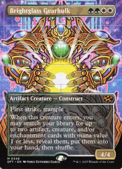 Brightglass Gearhulk #348, Aetherdrift (DFT), Regular, Borderless - Image 1