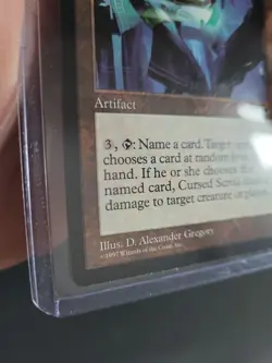 Cursed Scroll - Tempest MTG Magic The Gathering - NM Unplayed - Image 3