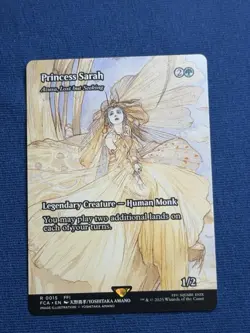 Azusa Lost but Seeking (Princess Sarah)(Borderless) * Final Fantasy MTG - Image 1