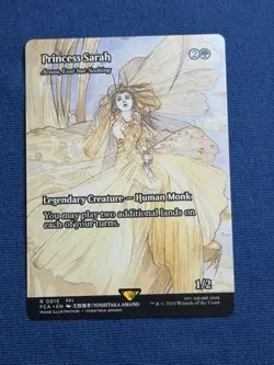 Azusa Lost but Seeking (Princess Sarah)(Borderless) * Final Fantasy MTG - Image 2