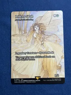 Azusa Lost but Seeking (Princess Sarah)(Borderless) * Final Fantasy MTG - Image 3