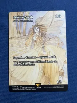 Azusa Lost but Seeking (Princess Sarah)(Borderless) * Final Fantasy MTG - Image 4
