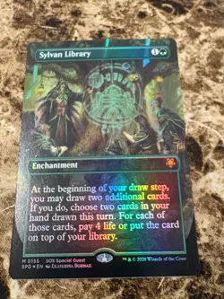 SYLVAN LIBRARY MTG Secrets of Strixhaven Borderless Foil Special Guest - Image 1
