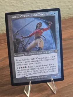 MTG Sisay, Weatherlight Captain (Retro Frame) (Foil Etched) Modern Horizons - Image 2