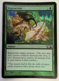 1x ~ Regenerate ~ *FOIL* MTG Magic the Gathering M10 Core set 2010 *Startropic - Image 1