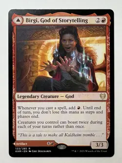 MTG Magic the Gathering Birgi, God of Storytelling (123/526) Kaldheim LP - Image 1