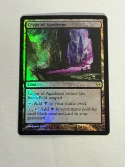 MTG FOIL Crypt of Agadeem Zendikar Magic the Gathering - Image 1