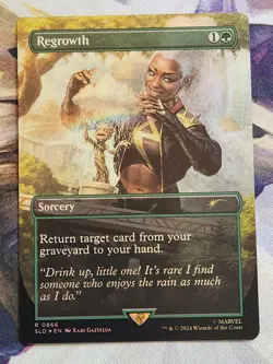 MTG Secret Lair - Marvel - Storm - Regrowth FOIL NM - Image 1
