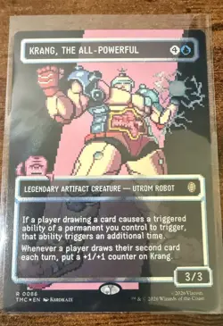 Teenage Mutant Ninja Turtles Krang Legendary Artifact Creature Alt Art MTG R0086 - Image 1