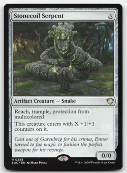Stonecoil Serpent 356 SOC Commander: Secrets of Strixhaven Magic MTG NM - Image 1