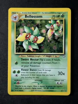 2000 Pokemon BELLOSSOM #3/111 Neo Genesis Unlimited Cosmos Holo Rare English - Image 1