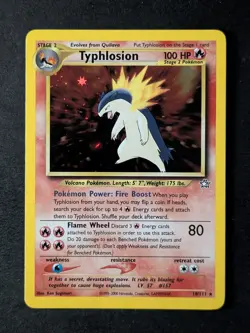 2000 Pokemon TYPHLOSION #18/111 Neo Genesis Cosmos Holo Rare English - Image 1