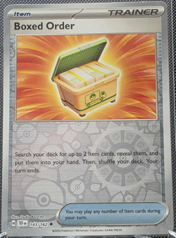 Boxed Order 143/162 Reverse Holo Temporal Forces TEF NM/M Pokemon TCG - Image 1