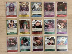 One Piece Card Lot of 24 (RARE’s, SR’s, DON CARD’s) MINT CONDITION - Image 1