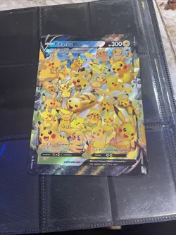 Pikachu Vmax Pokemon Trading Card Full Art Rare Holofoil Collectible - Image 1