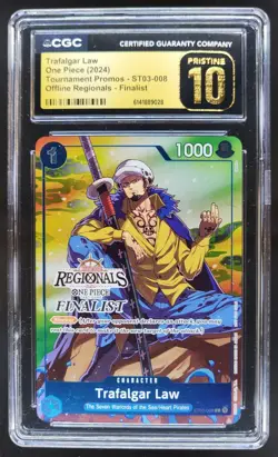 2024 ONE PIECE TRAFALGAR LAW PROMO ST03-008 CGC 10 PRISTINE A PT - Image 1