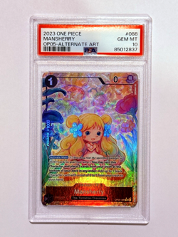 One Piece Awakening of the New Era- Mansherry Alternate Alt Art OP05-088 PSA 10 - Image 1