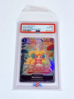 One Piece Awakening of the New Era- Mansherry Alternate Alt Art OP05-088 PSA 10 - Image 3