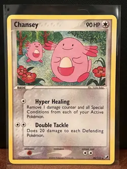 Chansey 20/115 2005 EX-Unseen Forces Pokemon Card Regular LP - Image 1