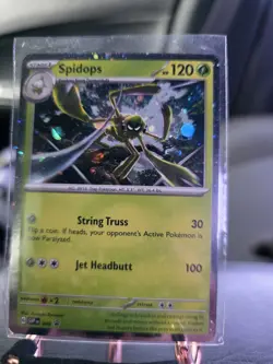 Pokemon Spidops TCG Black Star Promo SVP009 Holo Card Scarlet & Violet - Image 2