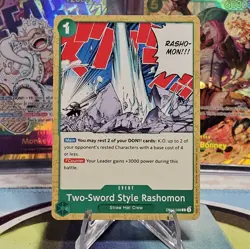 Two-Sword Style Rashomon OP12-038 C Legacy of the Master One Piece Card Game NM - Image 1