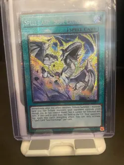 Yugioh Spell Card "Soul Exchange" MP25-EN007 1st Edition Starlight Rare NM - Image 1