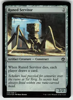 Runed Servitor Foil C Iconic Masters 226 MTG - Image 1