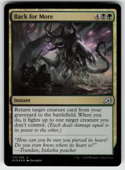 Back for More Foil U Ikoria: Lair of Behemoths 177 MTG - Image 1