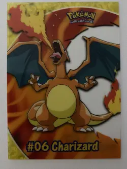 Charizard #06- Topps Pokemon PC3 TV Animation Clear Card - Image 1