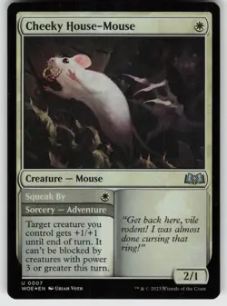Cheeky House-Mouse Foil U Wilds of Eldraine 7 MTG - Image 1