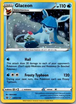 Glaceon SWSH192 - SWSH: Sword & Shield Promo Cards Pokemon TCG NM Holofoil - Image 1