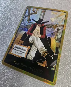 OP14 Gold DON!! Card Hawk Eye Mihawk The Azure Seas Seven One Piece CCG ENGLISH - Image 2