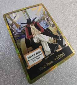 OP14 Gold DON!! Card Hawk Eye Mihawk The Azure Seas Seven One Piece CCG ENGLISH - Image 3