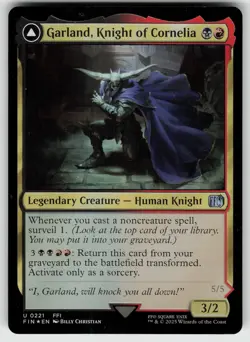 Garland, Knight of Cornelia Foil U FINAL FANTASY 221 MTG - Image 1