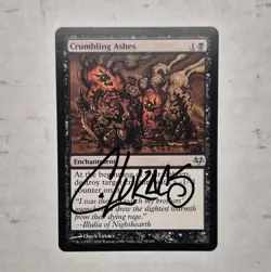 UNPLAYED SIGNED M/NM Magic Eventide Crumbling Ashes NM MTG CHUCK LUKACS EDH VTG - Image 1