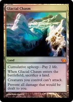 mtg magic glacial chasm FOIL ENGLISH Precipice glaciaire FTV from the vault - Image 1