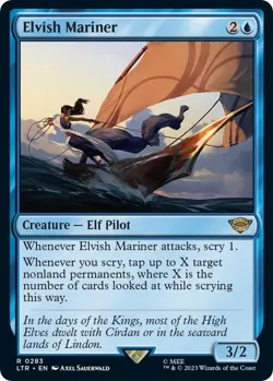 Foil Elvish Mariner The Lord of the Rings: Tales of Middle-earth LP 283 - Image 1